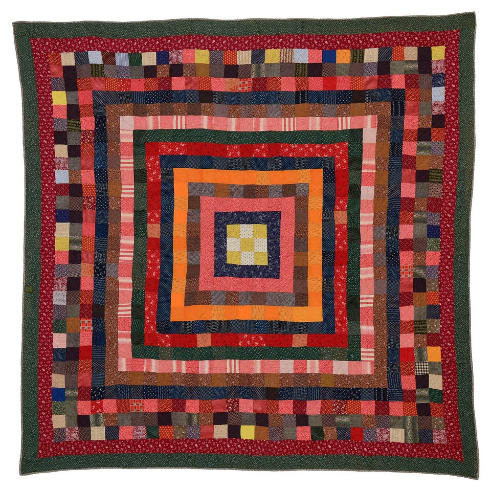 Carpenter" Square Quilt at 1stDibs carpenters square quilt