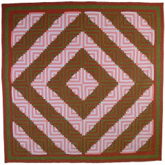 Barnraising Log Cabin Quilt 8