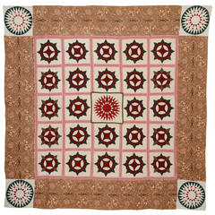 Caesar's Crown with Mariner's Compass Quilt 9