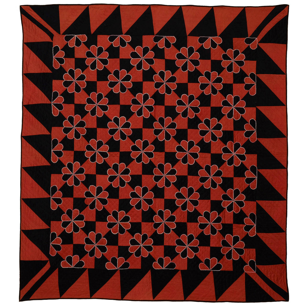 Hearts and Gizzards Quilt at 1stDibs