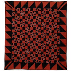 Antique Hearts and Gizzards Quilt