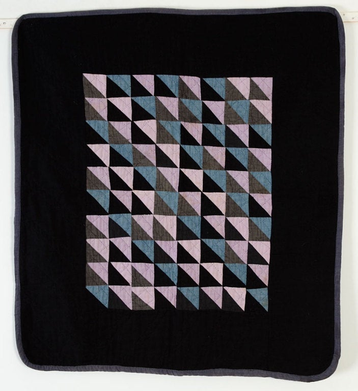 Thousand Pyramids Amish Crib Quilt