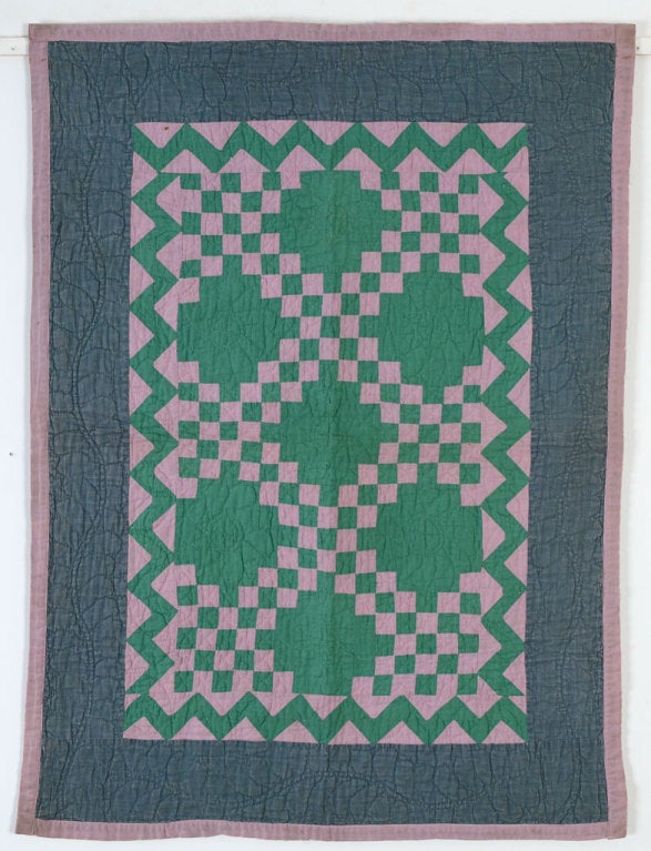 Irish Chain Crib Quilt - Ohio Amish