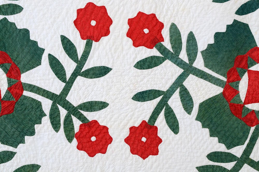 Cotton California Rose Quilt