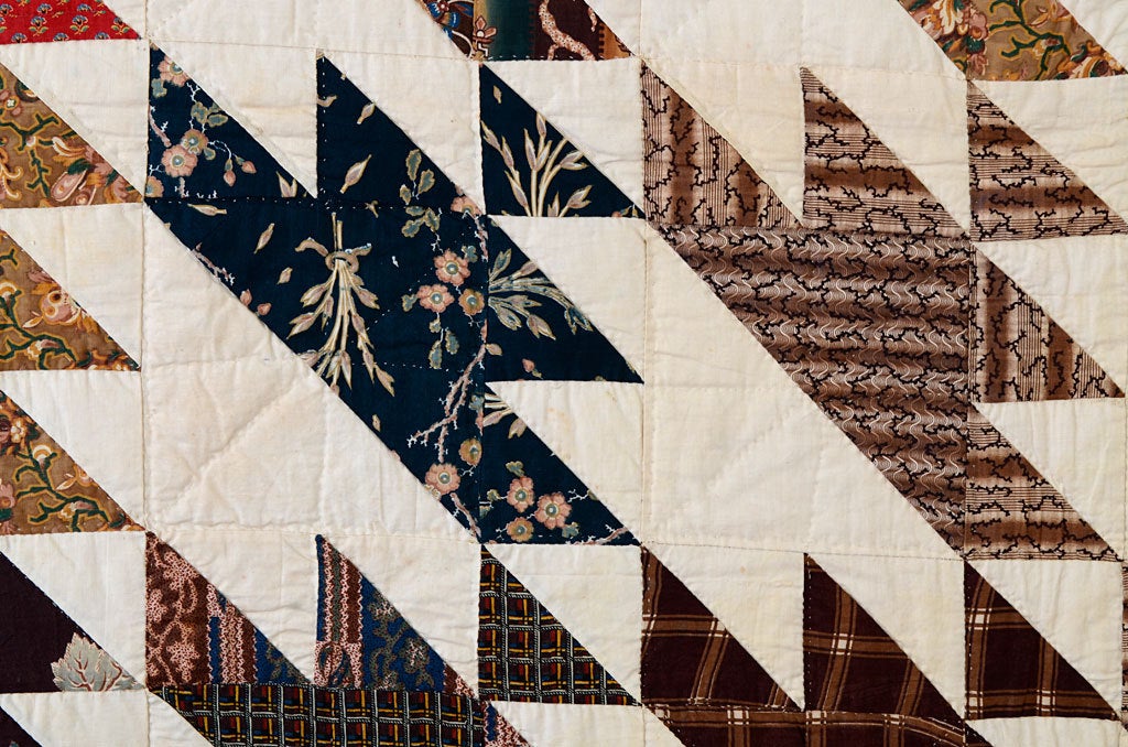 Sawtooth Quilt at 1stDibs