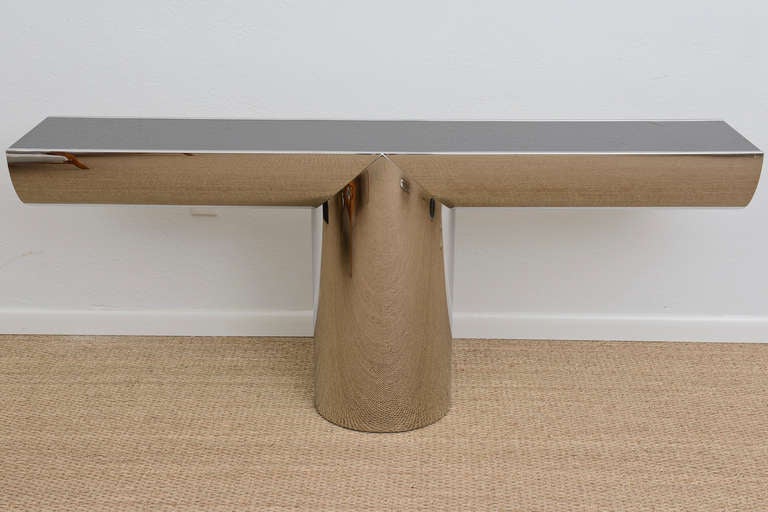 J. Wade Beam for Brueton Cantilevered Console Table In Excellent Condition In Miami, FL