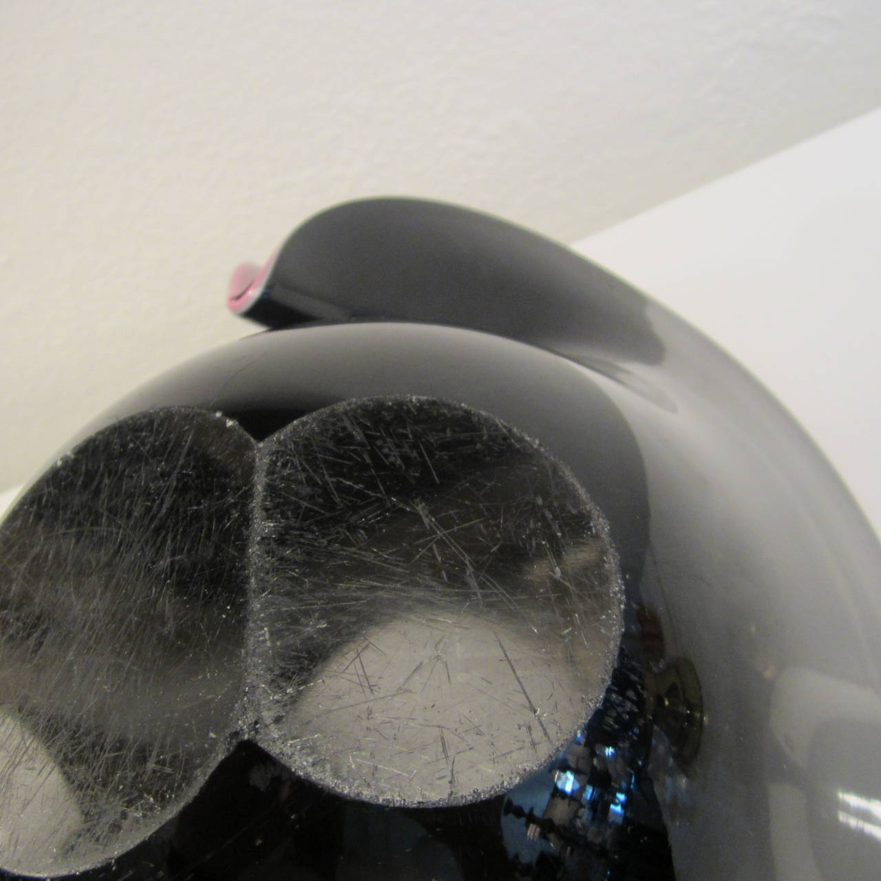 Formia Vetri Di Murano Large Handblown Glass Centerpiece Shell Bowl For Sale 3