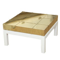 Sarreid Brass Top Cocktail Table