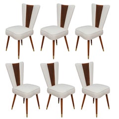 Set of Six Italian Cane Back Chairs