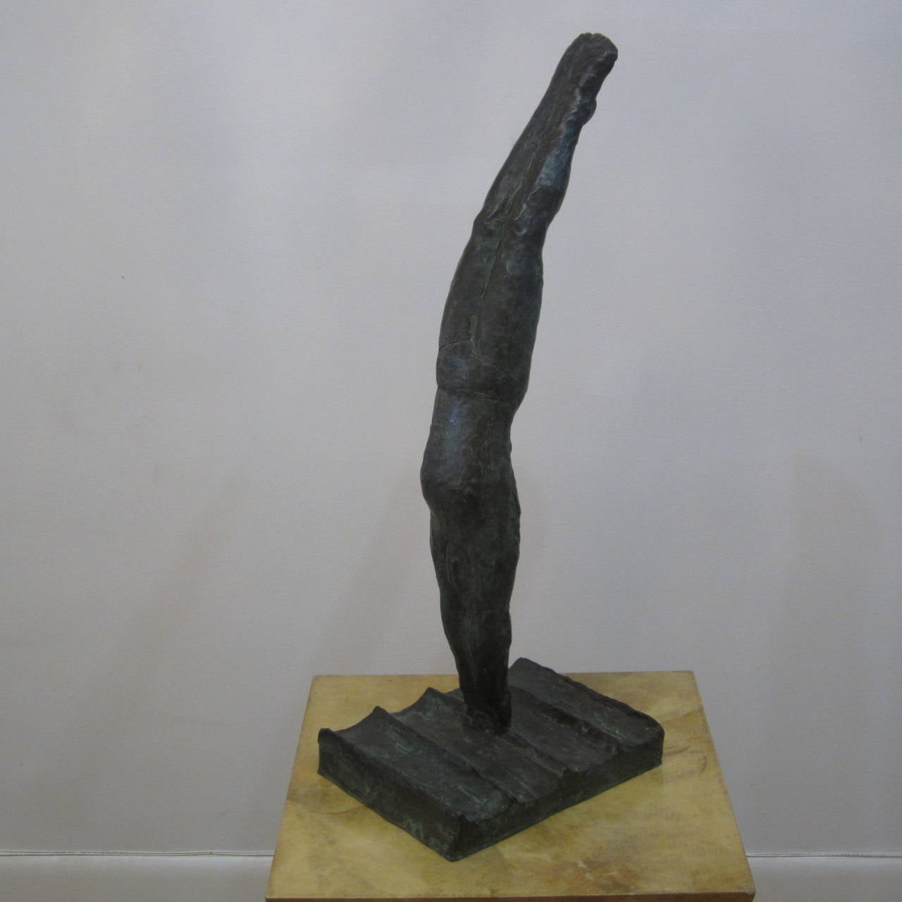 Bronze Diving Sculpture by Martin Silverman For Sale 2
