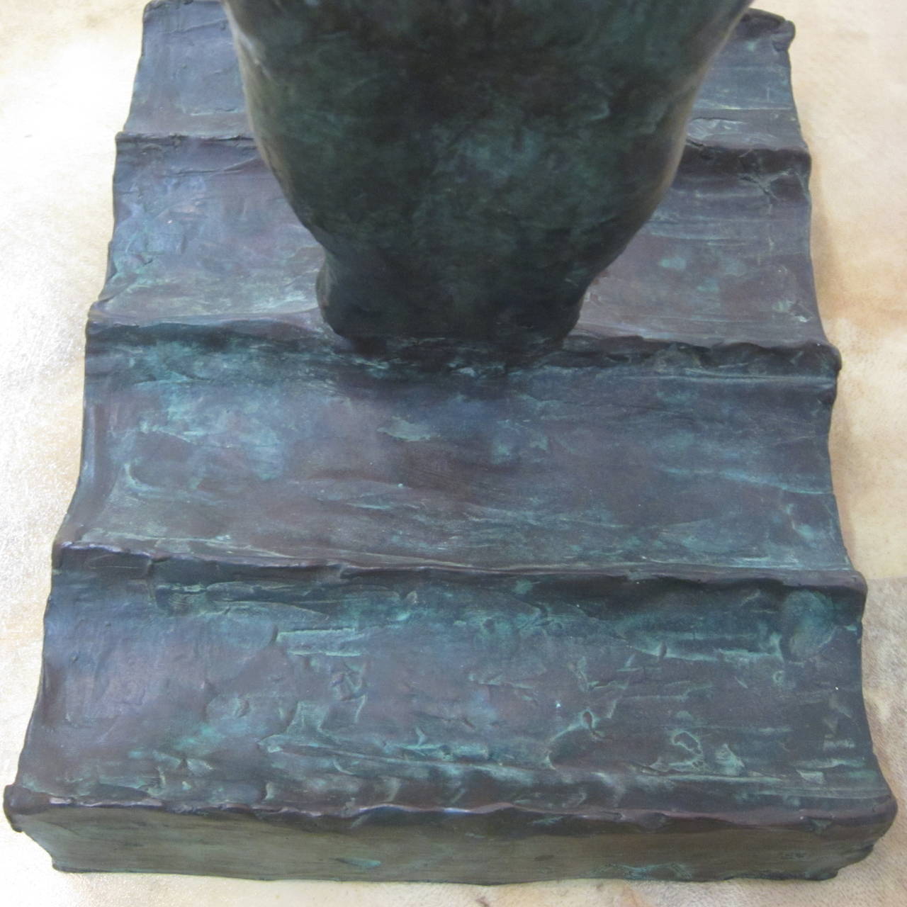 Late 20th Century Bronze Diving Sculpture by Martin Silverman For Sale