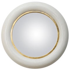 Bone Inlay Rounded Frame Mirror