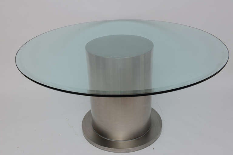 Steel Drum Dining/ Center Table In Excellent Condition In Miami, FL
