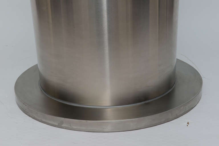 Stainless Steel Steel Drum Dining/ Center Table