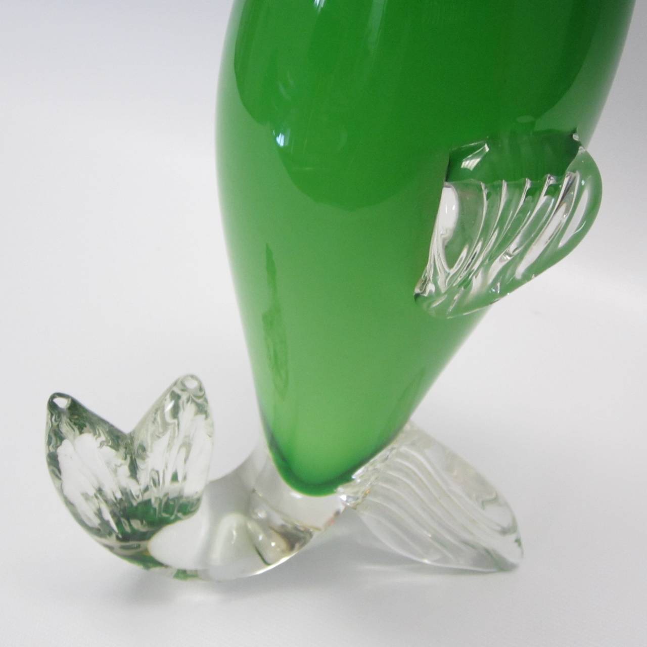 Late 20th Century Handblown Murano Glass Vase  For Sale