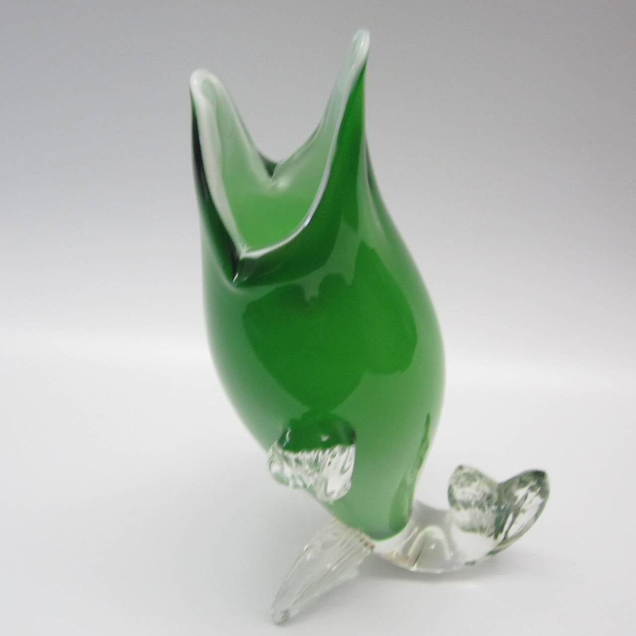 Handblown Murano Glass Vase  For Sale 1