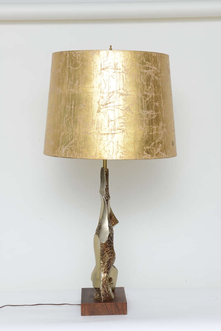 Maurizio Tempestini Mid Century Brutalist Brass Torso Lamp 1