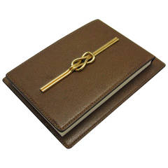 Vintage Gucci Leather Desktop Notepad