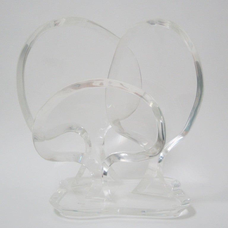 van teal lucite sculpture