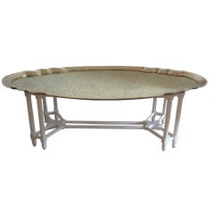 Baker Brass and Lacquered Cocktail/Tray Table