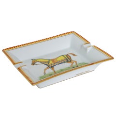 Used Hermes Equestrian Ashtray Dish