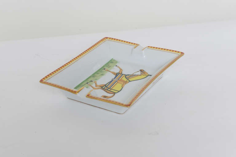 Hermes Equestrian Ashtray Dish In Excellent Condition In Miami, FL