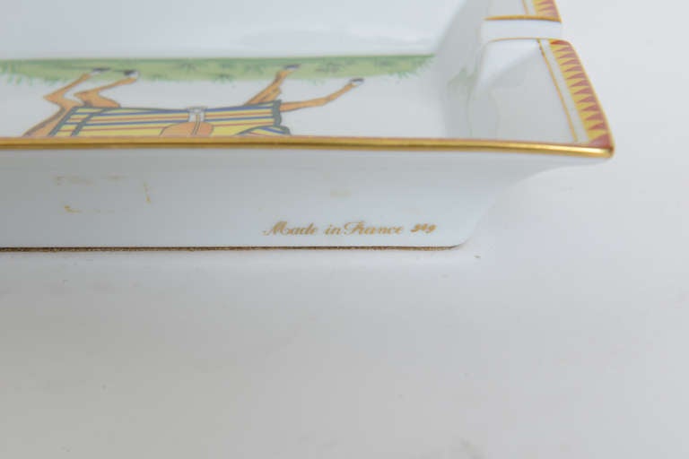 Hermes Equestrian Ashtray Dish 4