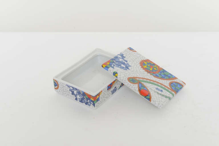 Antoni Gaudi Original Design Ceramic Lidded Box Signed 3