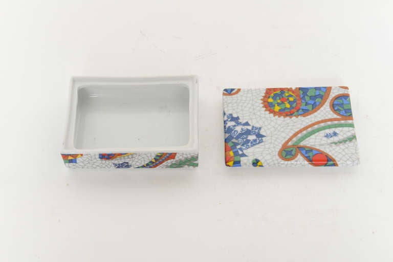 Antoni Gaudi Original Design Ceramic Lidded Box Signed 5