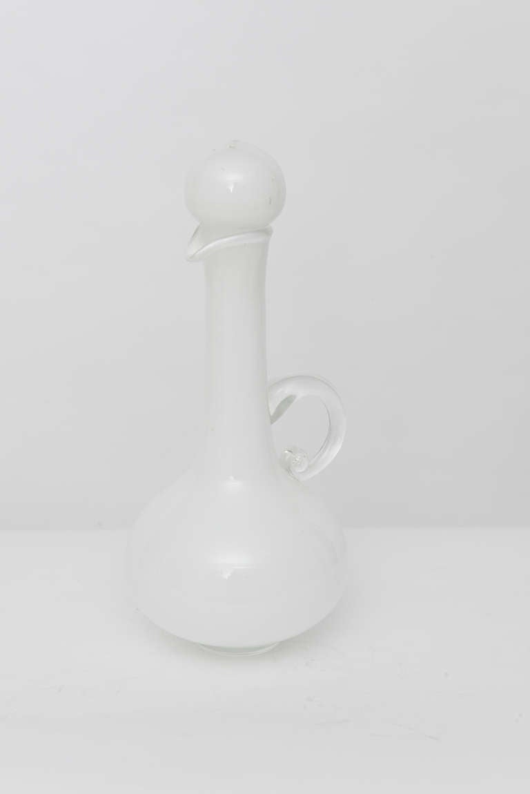 Cased Glass Decanter with Stopper
