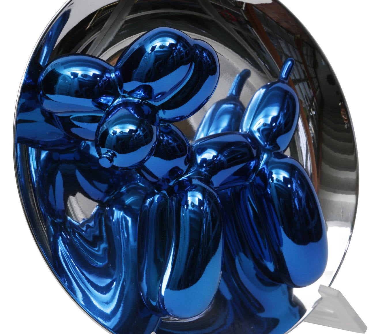 jeff koons blue balloon dog plate