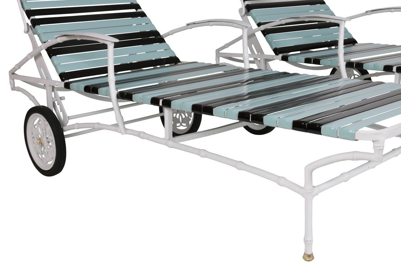Mid-Century Modern Faux Bamboo Patio/Garden Set