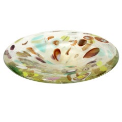 AVEM Gold Sommeroso with Murrines Glass Console Dish