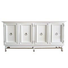 Mastercraft Lacquered & Silvered Credenza