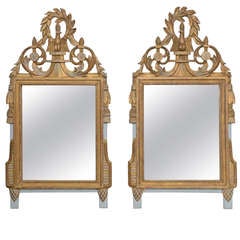 Pair of 18th Century French Louis XVI Marriage Mirrors
