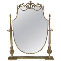 Solid Brass Swivel Vanity Mirror