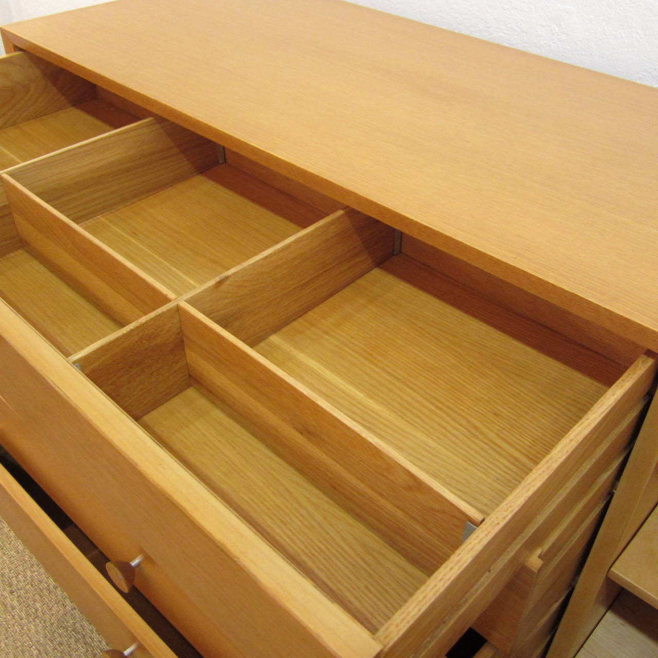 Mid-20th Century George Nelson White Oak Cabinet for Herman Miller, American 1950s