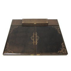 Vintage Florentine Leather Flip-Open Writing Block