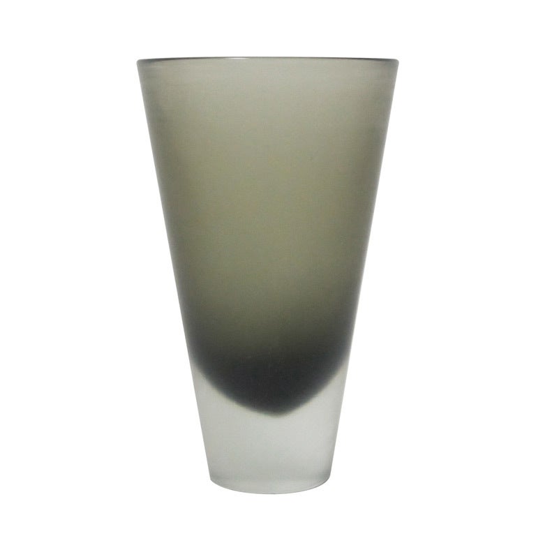 Venini "Inciso" Murano Glass Vase For Sale
