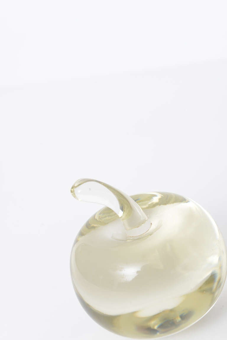 20th Century Murano Glass Apple Paperweight