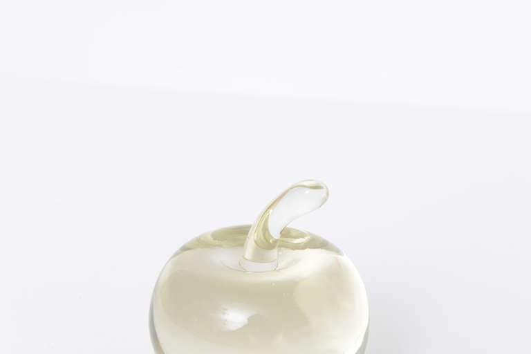 Blown Glass Murano Glass Apple Paperweight
