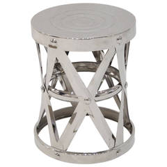 Nickel Garden Stool