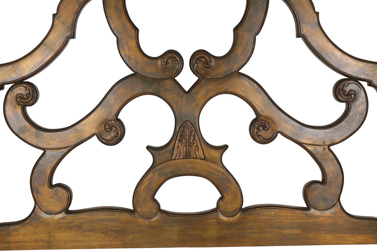 Italian Gilded Wood Baroque Headboard