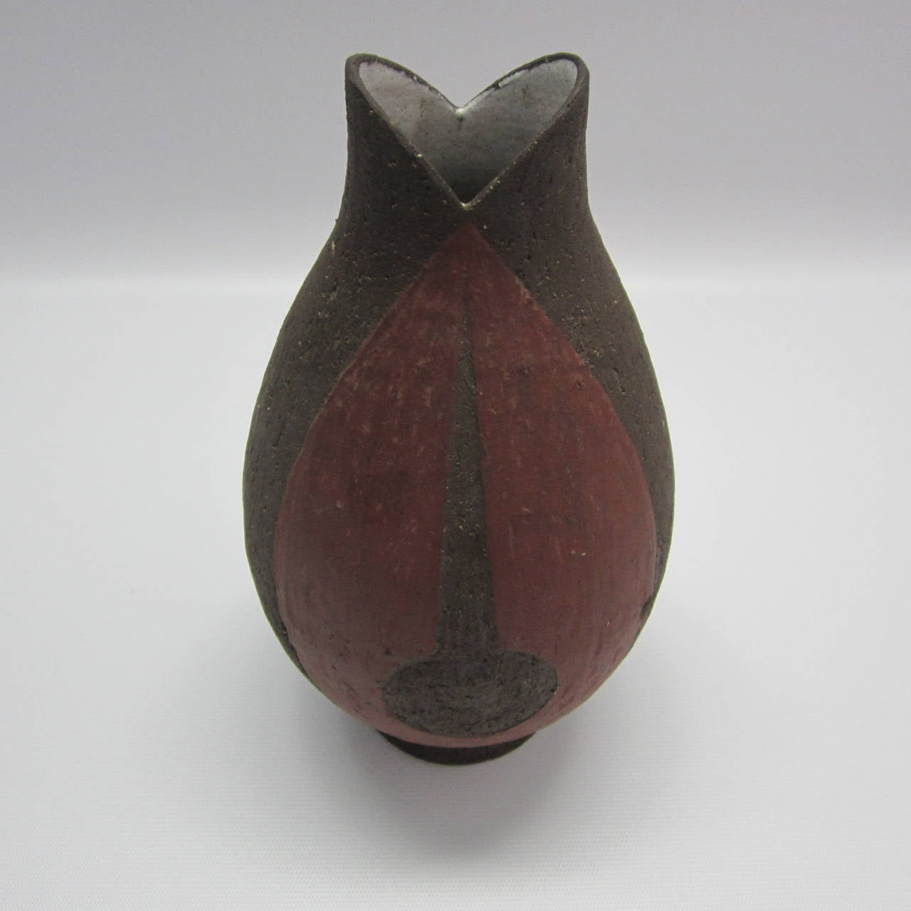 Mid-Century Modern Danish Textured Ceramic Vase For Sale
