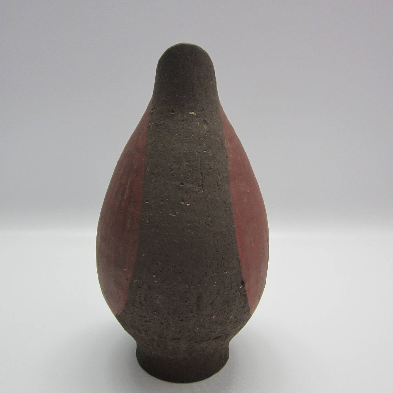Danish Textured Ceramic Vase In Excellent Condition For Sale In Miami, FL