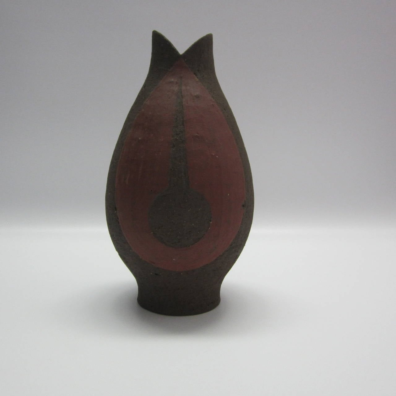 Danish Textured Ceramic Vase For Sale 1