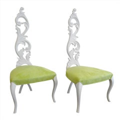 Pair of Hollywood Regency Side Chairs