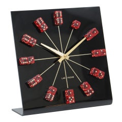 Acrylic Las Vegas Dice Clock