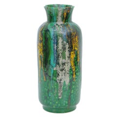 Alvino Bagni Molten Glazed Ceramic Lava Vase by Raymor