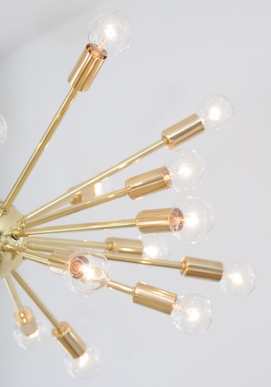 Sparkling Brass Sputnik Chandelier 1